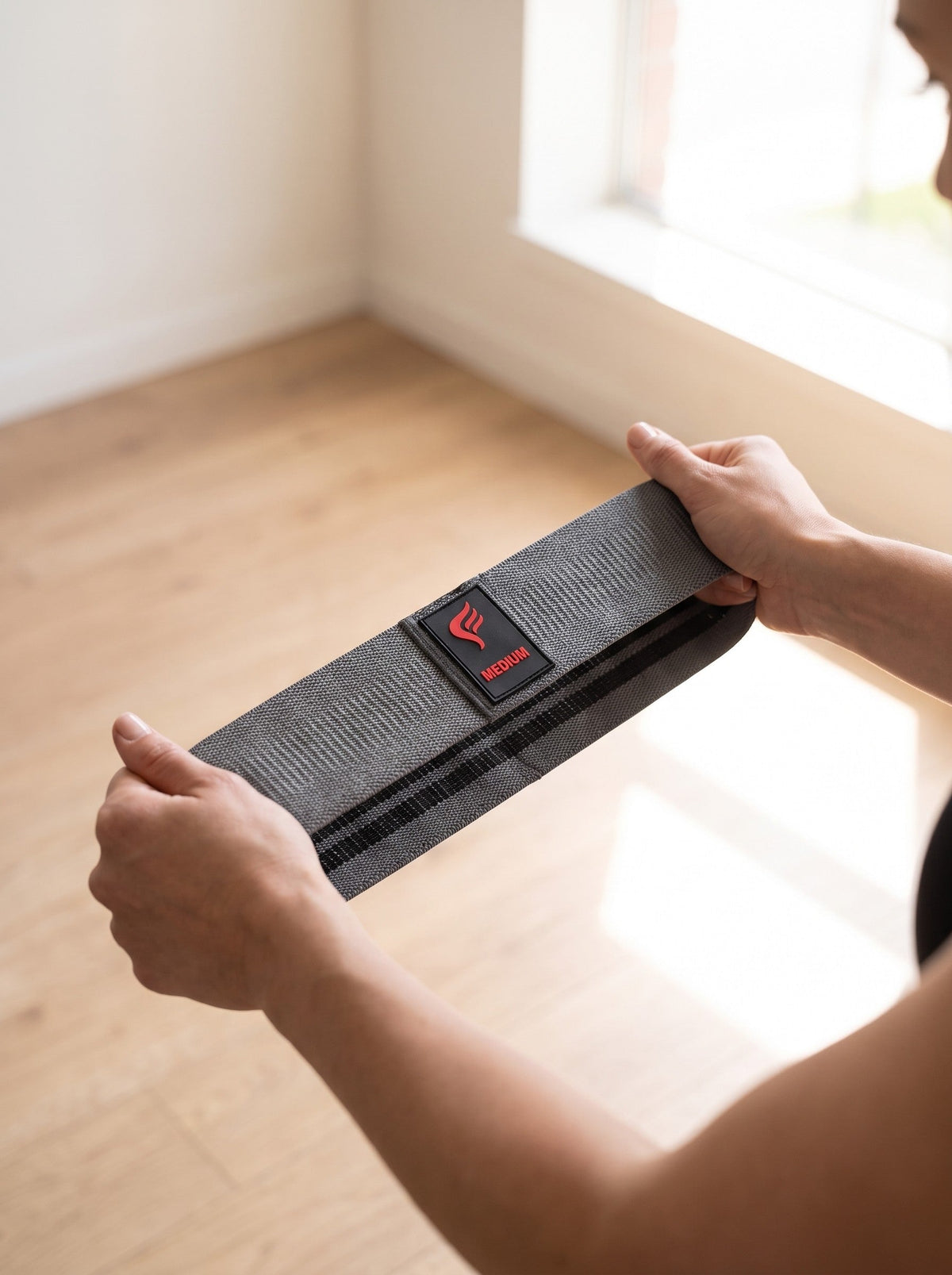 Glute Band (Set of 3), fabric and grip close-up